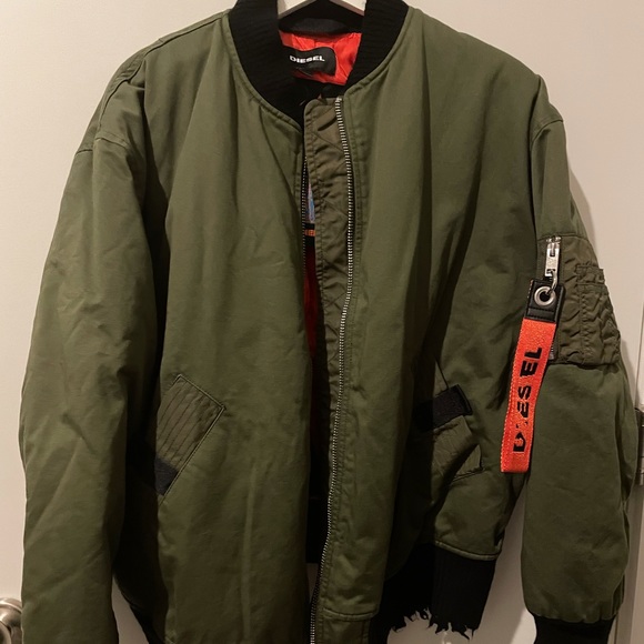 Diesel Distressed Bomber Jacket - Picture 2 of 3